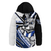 North Melbourne Hooded Padded Jacket Battlefield Glory Gear North Melbourne Hooded Padded Jacket Battlefield Glory Gear