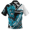 Port Adelaide Zip Polo Shirt Battlefield Glory Gear Port Adelaide Zip Polo Shirt Battlefield Glory Gear