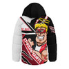 St Kilda Hooded Padded Jacket Battlefield Glory Gear