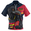 Adelaide Crows Zip Polo Shirt Defend The Pride