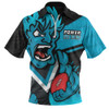 Port Adelaide Zip Polo Shirt Defend The Pride
