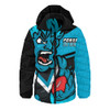 Port Adelaide Hooded Padded Jacket Defend The Pride Port Adelaide Hooded Padded Jacket Defend The Pride