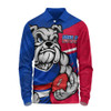 Western Bulldogs Long Sleeve Polo Shirt Defend The Pride