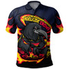 Adelaide Crows Polo Shirt Premiership Series Flame Edition