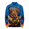 Brisbane Lions Long Sleeve Polo Shirt Premiership Series Flame Edition Brisbane Lions Long Sleeve Polo Shirt Premiership Series Flame Edition