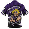 Fremantle Zip Polo Shirt Premiership Series Flame Edition