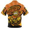 GWS GIANTS Zip Polo Shirt Premiership Series Flame Edition