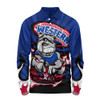 Western Bulldogs Long Sleeve Polo Shirt Premiership Series Flame Edition