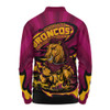 Brisbane Broncos Long Sleeve Polo Shirt Premiership Series Sports Gear