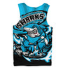 Cronulla-Sutherland Sharks Men Singlet Premiership Series Sports Gear