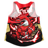 Redcliffe Dolphins Women Racerback Singlet Premiership Series Sports Gear