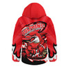 Redcliffe Dolphins Hooded Padded Jacket Premiership Series Sports Gear
