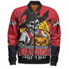St. George Illawarra Dragons Bomber Jacket Dark Moon Rugby Halloween Battle Edition