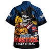 Sydney Roosters Hawaiian Shirt Dark Moon Rugby Halloween Battle Edition