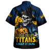 Gold Coast Titans Hawaiian Shirt Dark Moon Rugby Halloween Battle Edition
