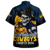North Queensland Cowboys Hawaiian Shirt Dark Moon Rugby Halloween Battle Edition