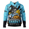 Cronulla-Sutherland Sharks Hoodie Dark Moon Rugby Halloween Battle Edition