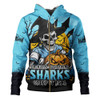 Cronulla-Sutherland Sharks Hoodie Dark Moon Rugby Halloween Battle Edition