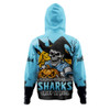 Cronulla-Sutherland Sharks Hoodie Dark Moon Rugby Halloween Battle Edition