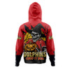 Redcliffe Dolphins Hoodie Dark Moon Rugby Halloween Battle Edition
