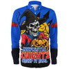 Newcastle Knights Long Sleeve Shirt Dark Moon Rugby Halloween Battle Edition