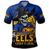 Parramatta Eels Polo Shirt Dark Moon Rugby Halloween Battle Edition