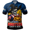 Sydney Roosters Polo Shirt Dark Moon Rugby Halloween Battle Edition
