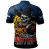 Sydney Roosters Polo Shirt Dark Moon Rugby Halloween Battle Edition