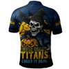 Gold Coast Titans Polo Shirt Dark Moon Rugby Halloween Battle Edition