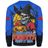 Newcastle Knights Sweatshirt Dark Moon Rugby Halloween Battle Edition