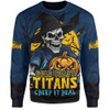 Gold Coast Titans Sweatshirt Dark Moon Rugby Halloween Battle Edition