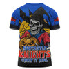 Newcastle Knights T-Shirt Dark Moon Rugby Halloween Battle Edition Newcastle Knights T-Shirt Dark Moon Rugby Halloween Battle Edition