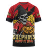 Redcliffe Dolphins T-Shirt Dark Moon Rugby Halloween Battle Edition