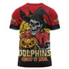 Redcliffe Dolphins T-Shirt Dark Moon Rugby Halloween Battle Edition