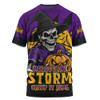 Melbourne Storm T-Shirt Dark Moon Rugby Halloween Battle Edition