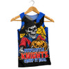 Newcastle Knights Men Singlet Dark Moon Rugby Halloween Battle Edition