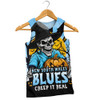 New South Wales Blues Men Singlet Dark Moon Rugby Halloween Battle Edition