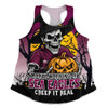 Manly Warringah Sea Eagles Women Racerback Singlet Dark Moon Rugby Halloween Battle Edition