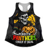 Penrith Panthers Women Racerback Singlet Dark Moon Rugby Halloween Battle Edition