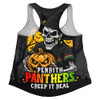 Penrith Panthers Women Racerback Singlet Dark Moon Rugby Halloween Battle Edition