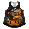 Wests Tigers Women Racerback Singlet Dark Moon Rugby Halloween Battle Edition