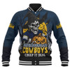 North Queensland Cowboys Baseball Jacket Dark Moon Rugby Halloween Battle Edition