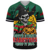 South Sydney Rabbitohs Baseball Shirt Dark Moon Rugby Halloween Battle Edition