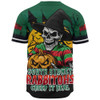 South Sydney Rabbitohs Baseball Shirt Dark Moon Rugby Halloween Battle Edition