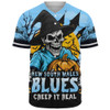 New South Wales Blues Baseball Shirt Dark Moon Rugby Halloween Battle Edition