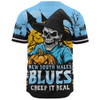 New South Wales Blues Baseball Shirt Dark Moon Rugby Halloween Battle Edition