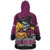 Manly Warringah Sea Eagles Snug Hoodie Dark Moon Rugby Halloween Battle Edition