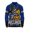 Canterbury-Bankstown Bulldogs Long Sleeve Polo Shirt Dark Moon Rugby Halloween Battle Edition Canterbury-Bankstown Bulldogs Long Sleeve Polo Shirt Dark Moon Rugby Halloween Battle Edition