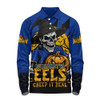 Parramatta Eels Long Sleeve Polo Shirt Dark Moon Rugby Halloween Battle Edition
