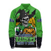 Canberra Raiders Long Sleeve Polo Shirt Dark Moon Rugby Halloween Battle Edition